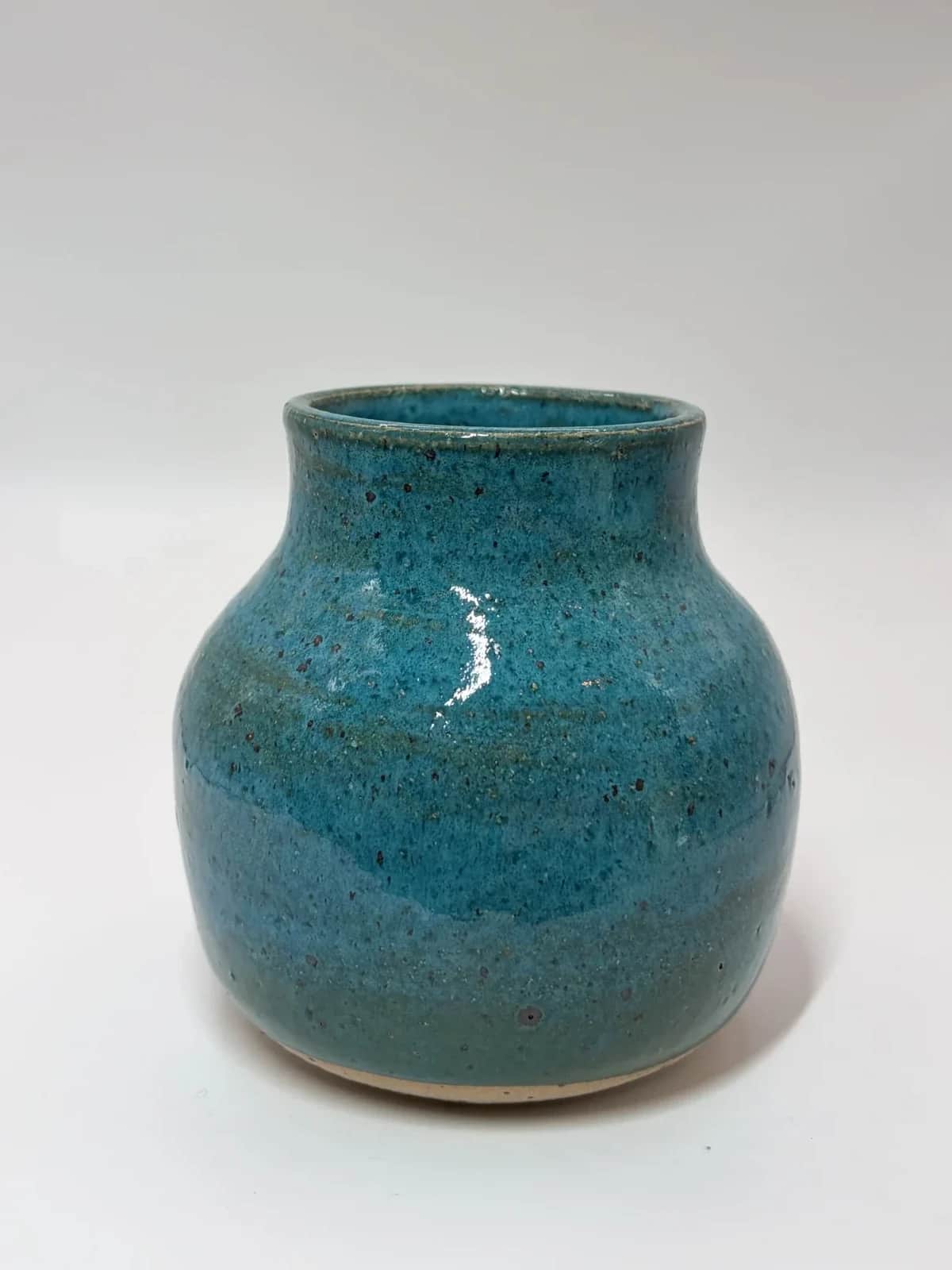 Keramikkvase, teal