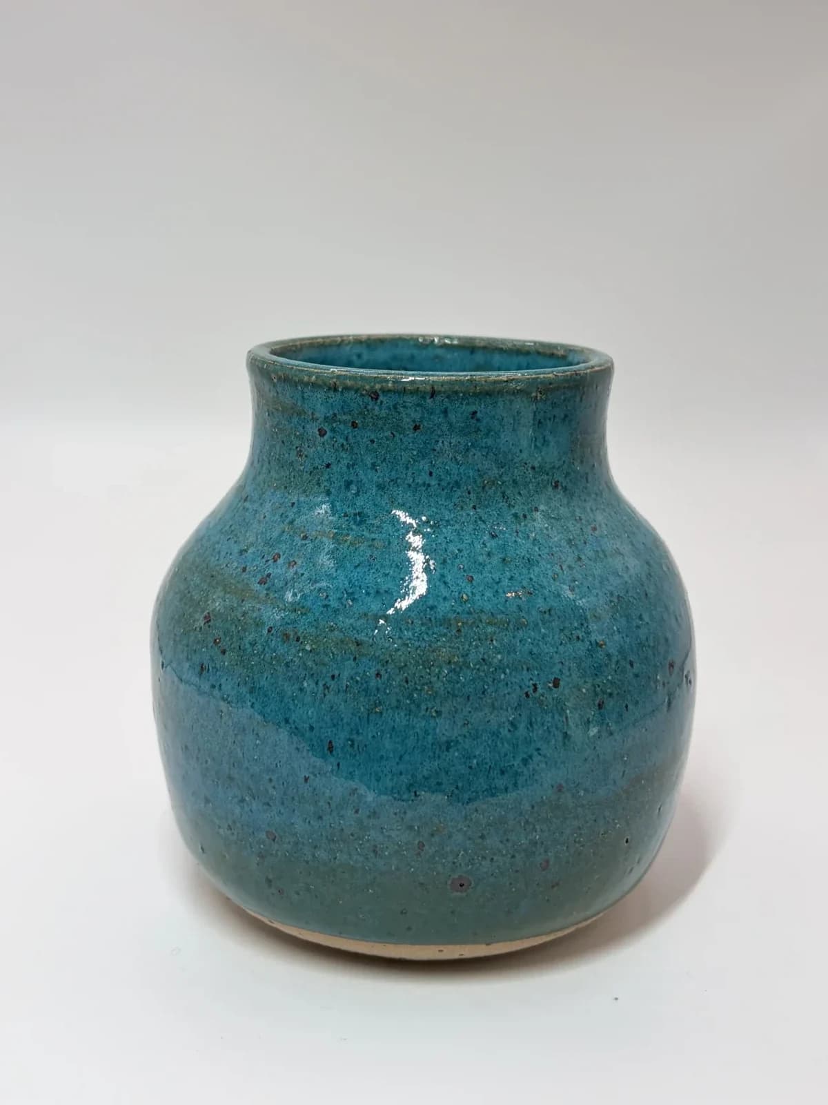 Keramikkvase, teal