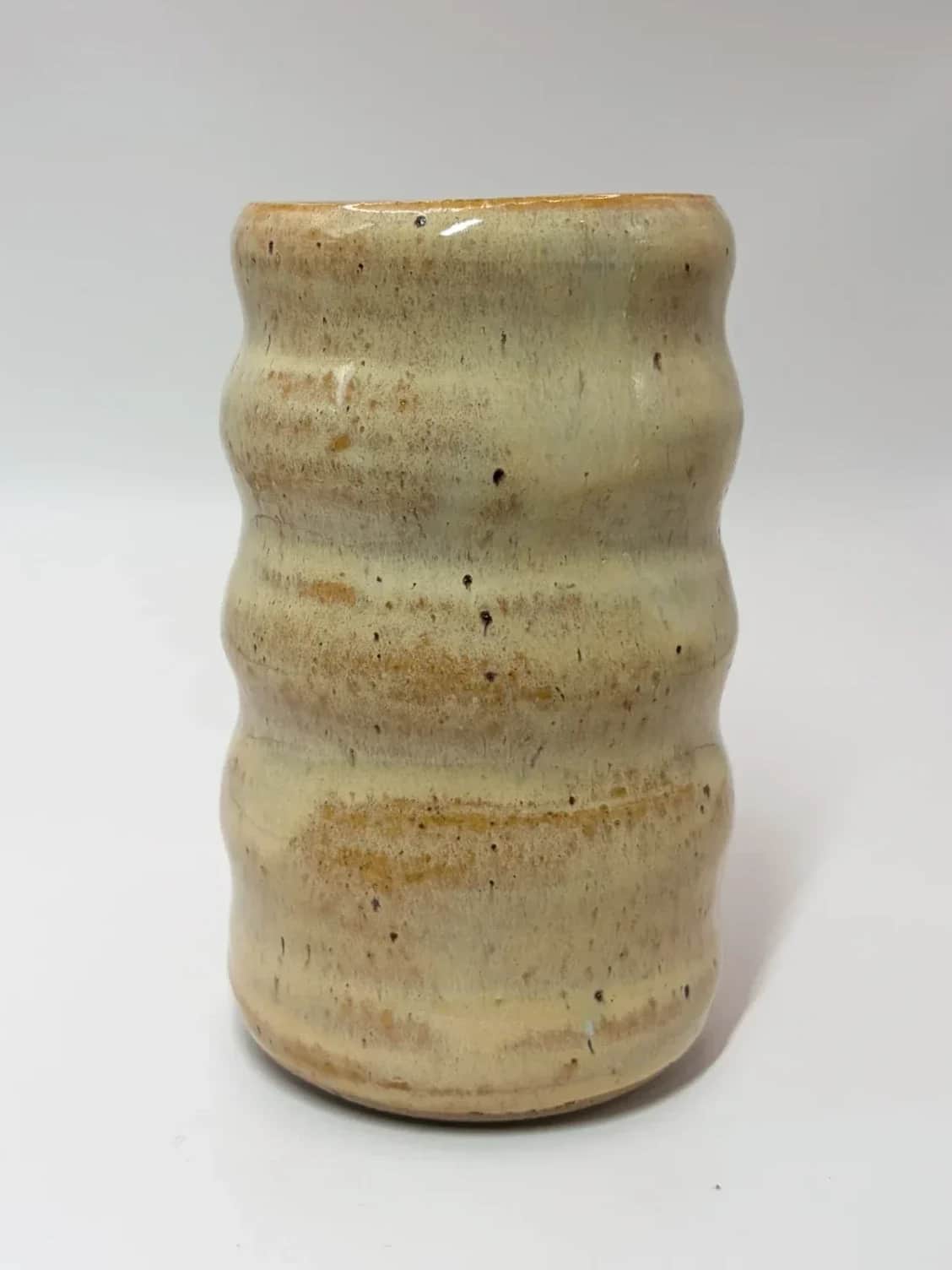 Keramikkvase, gul