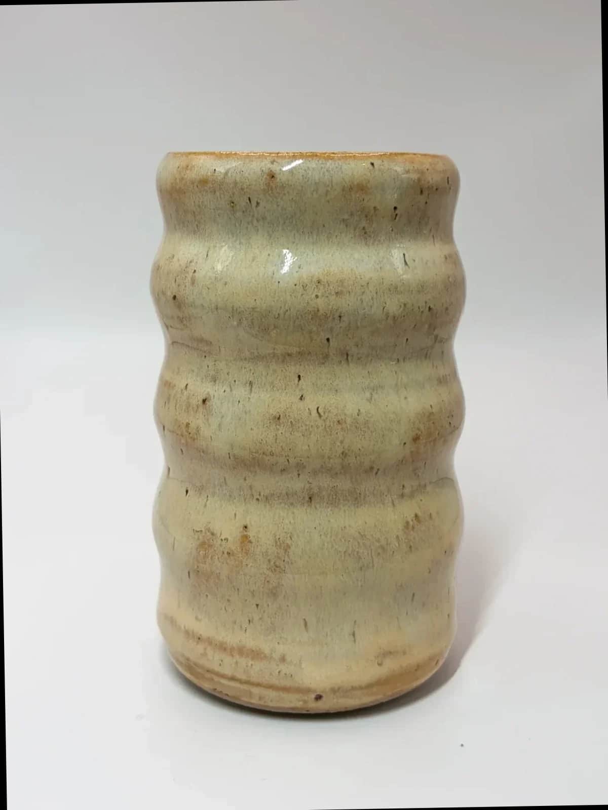 Keramikkvase, gul