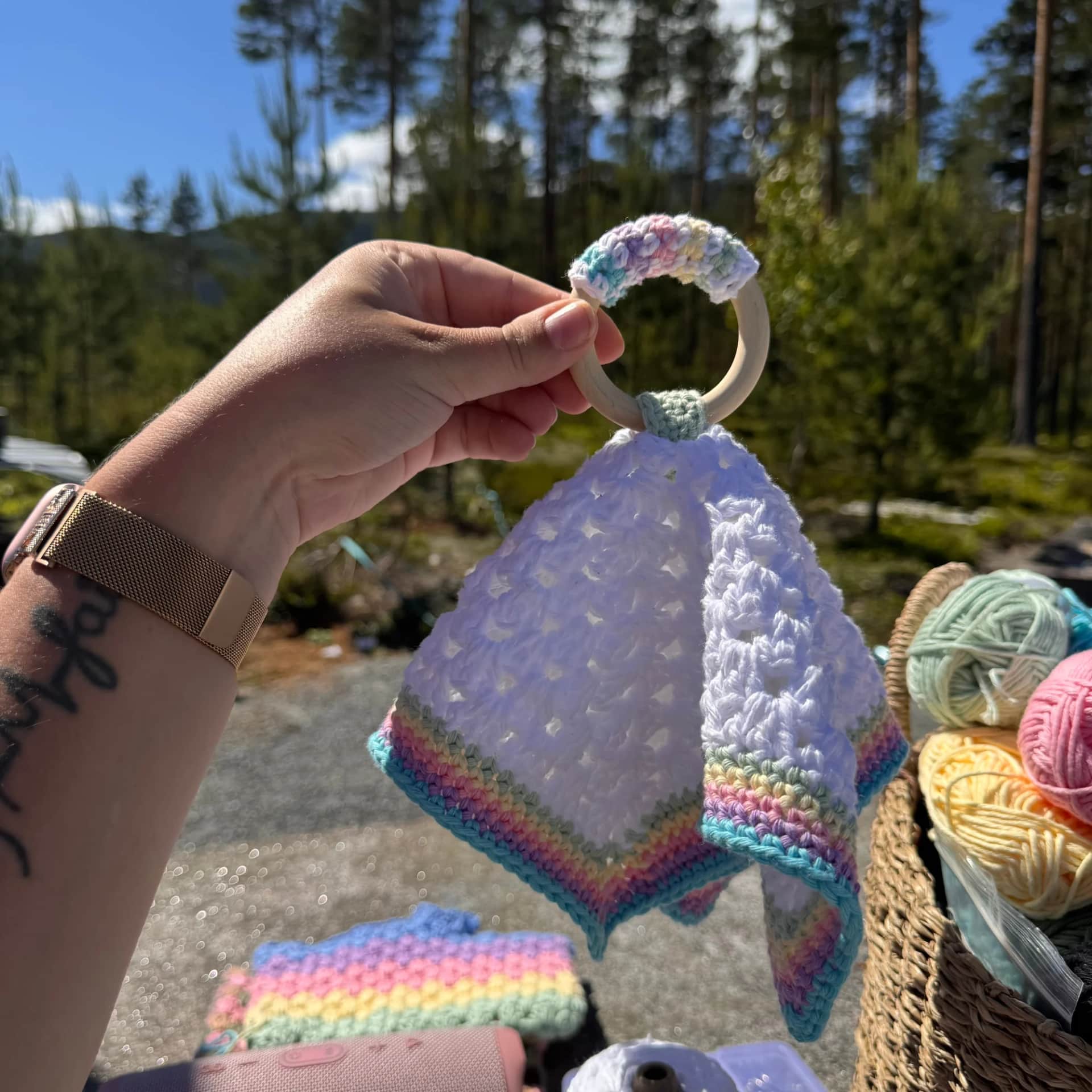 Koseklut med bitering