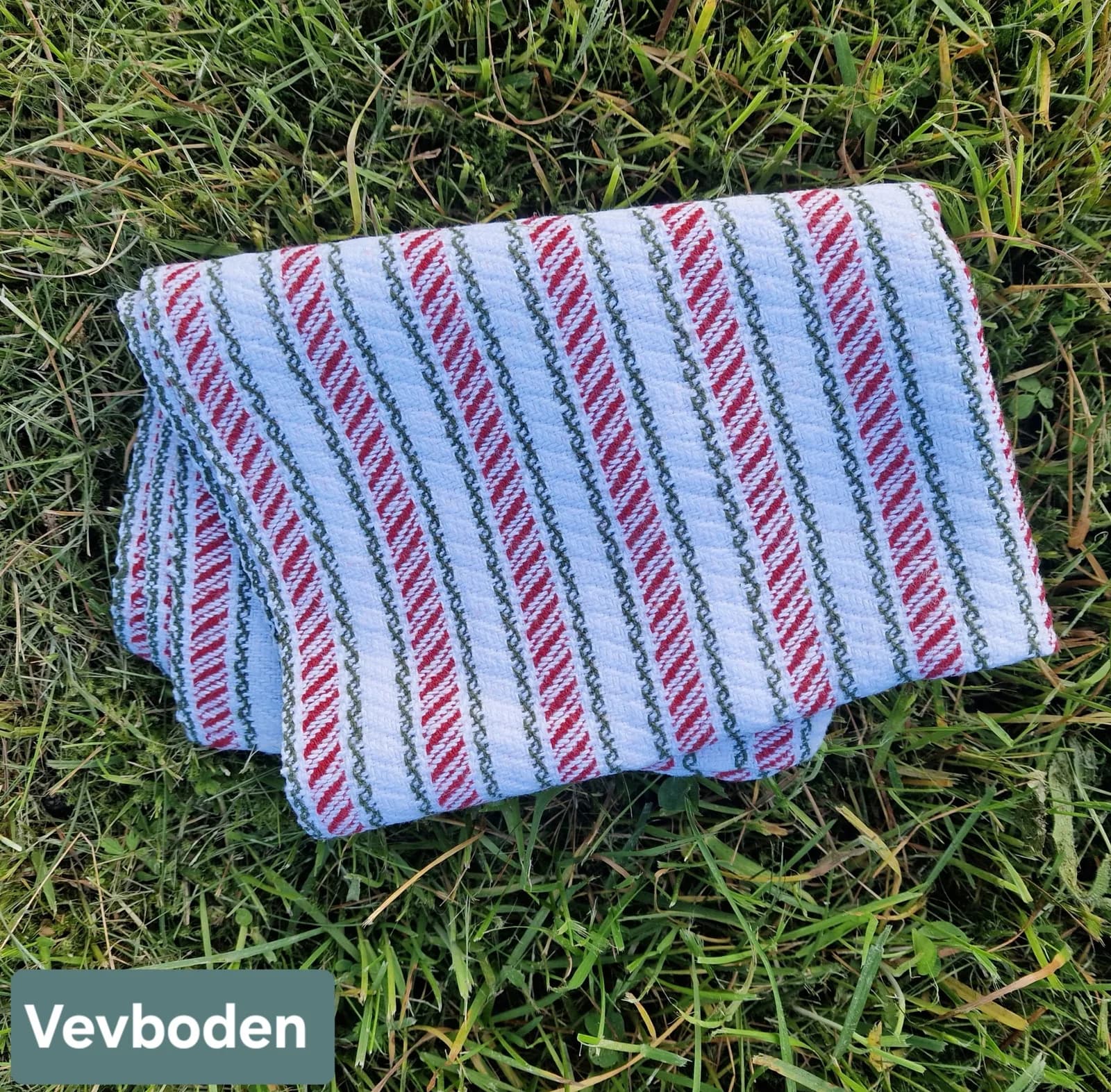 Cottolin kjøkkenhåndkle - candy cane