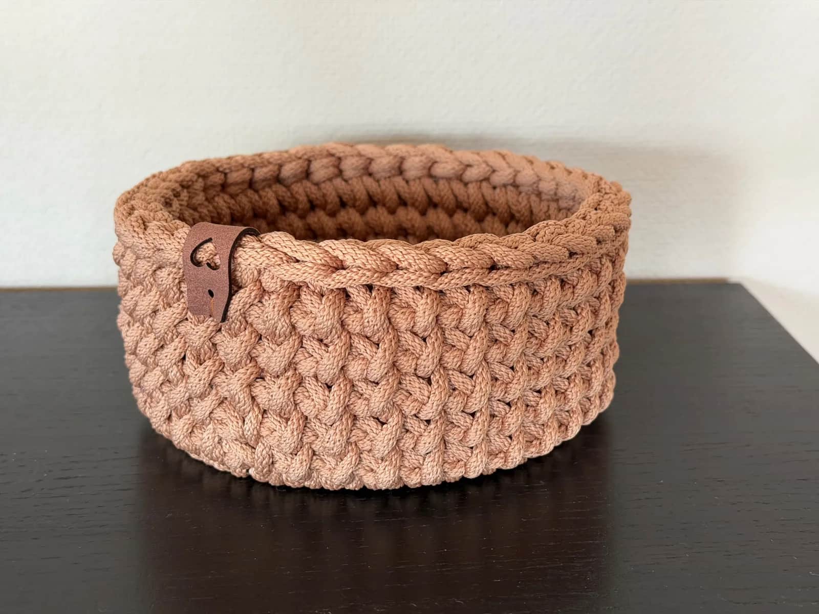 Heklet kurv, 15 cm