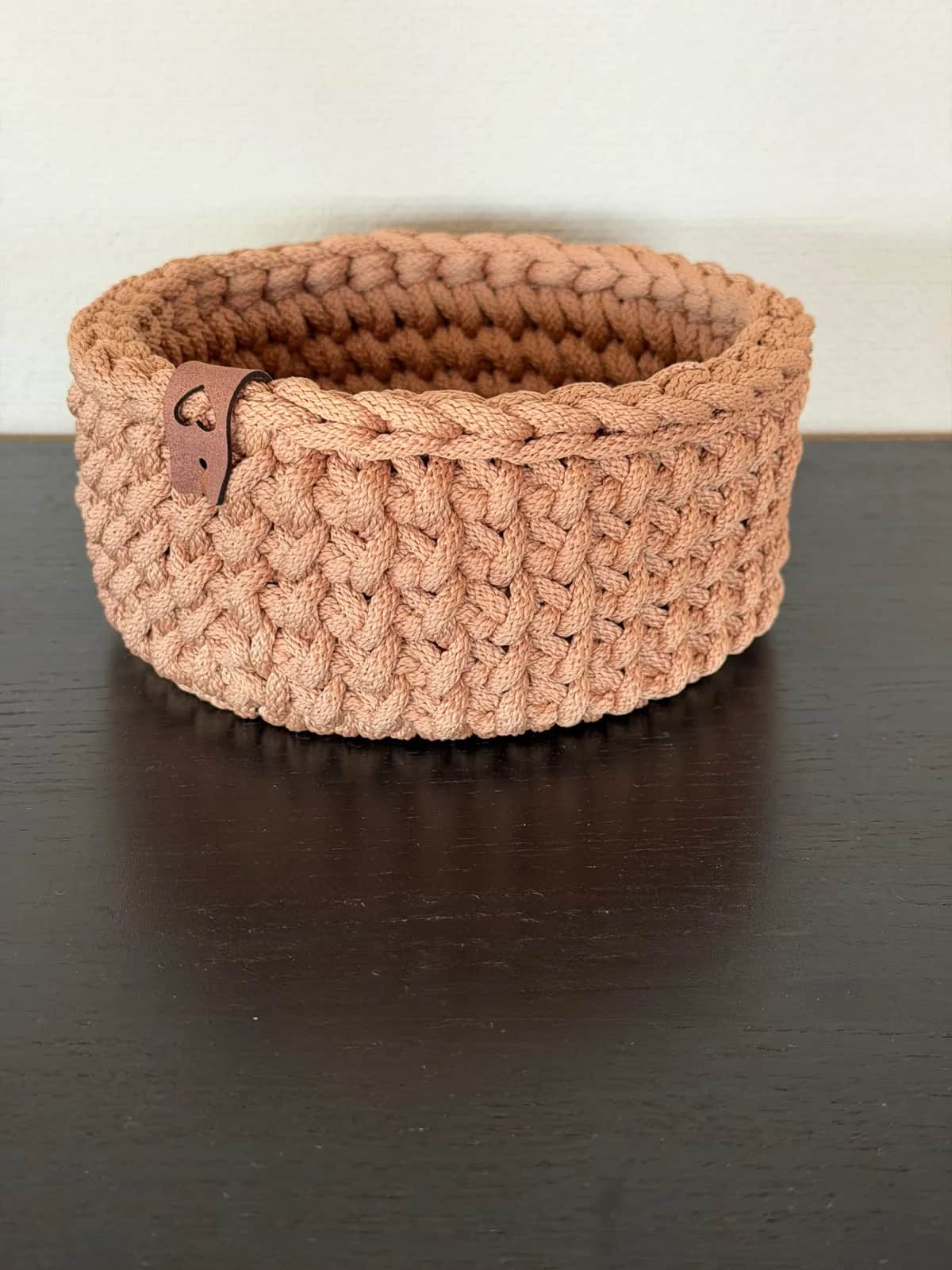Heklet kurv, 15 cm