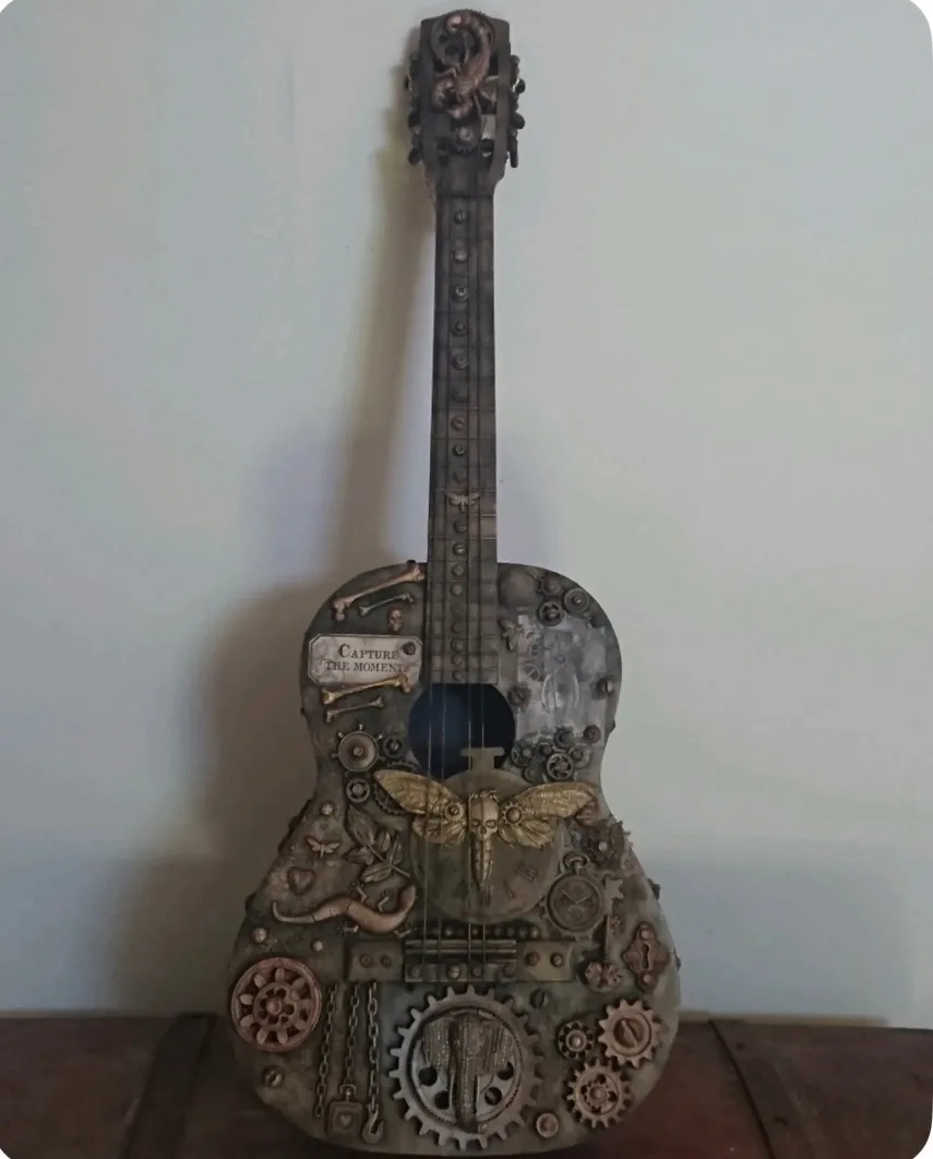 Steampunk gitar. (kopi)