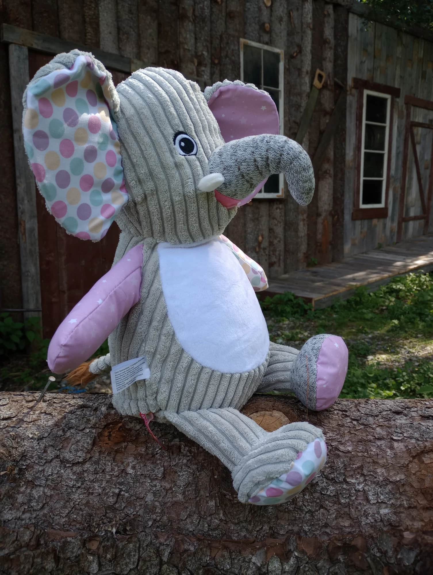 CUBBIES ELEFANT MED BRODERT TEKST
