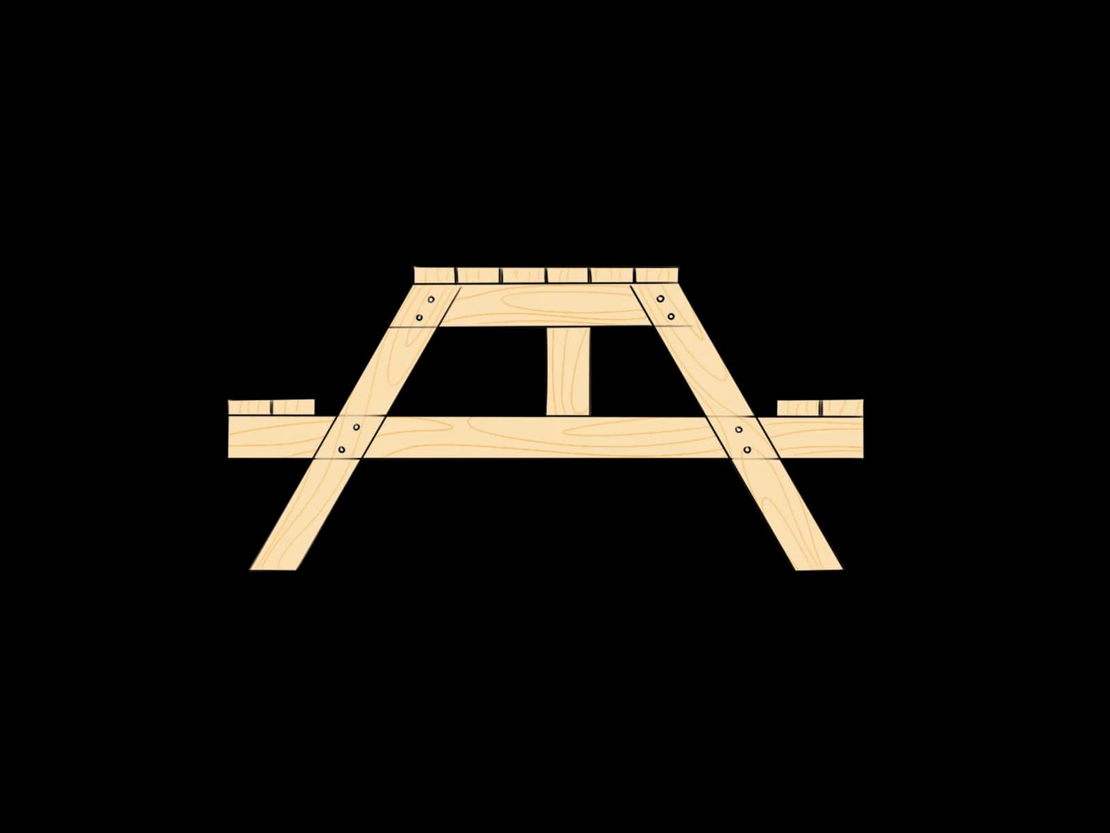 Rastebenk / Piknik bord