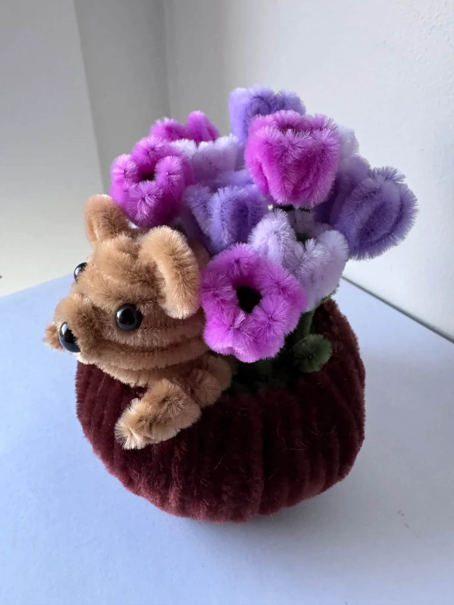 Teddybjørn i potte