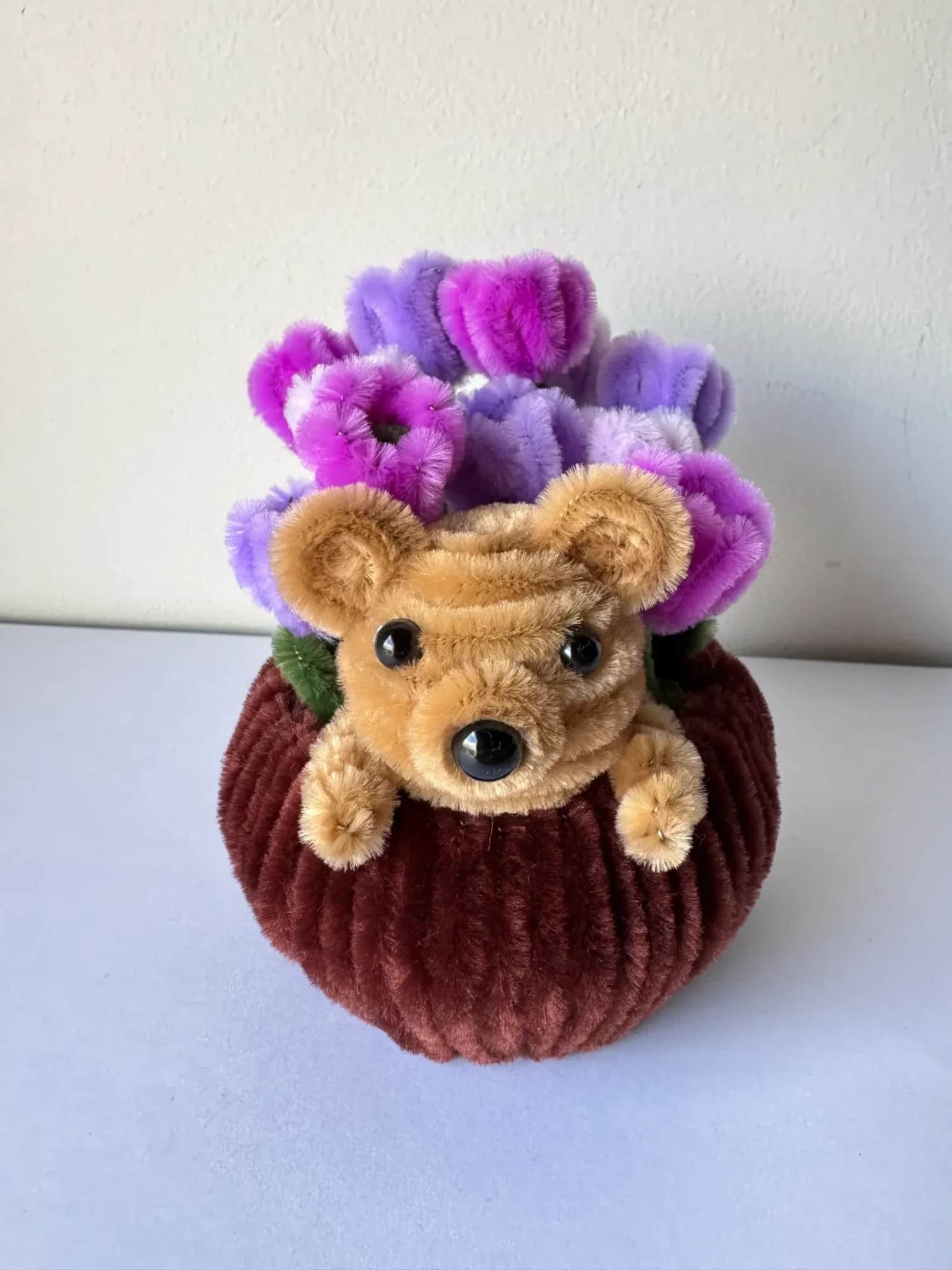 Teddybjørn i potte