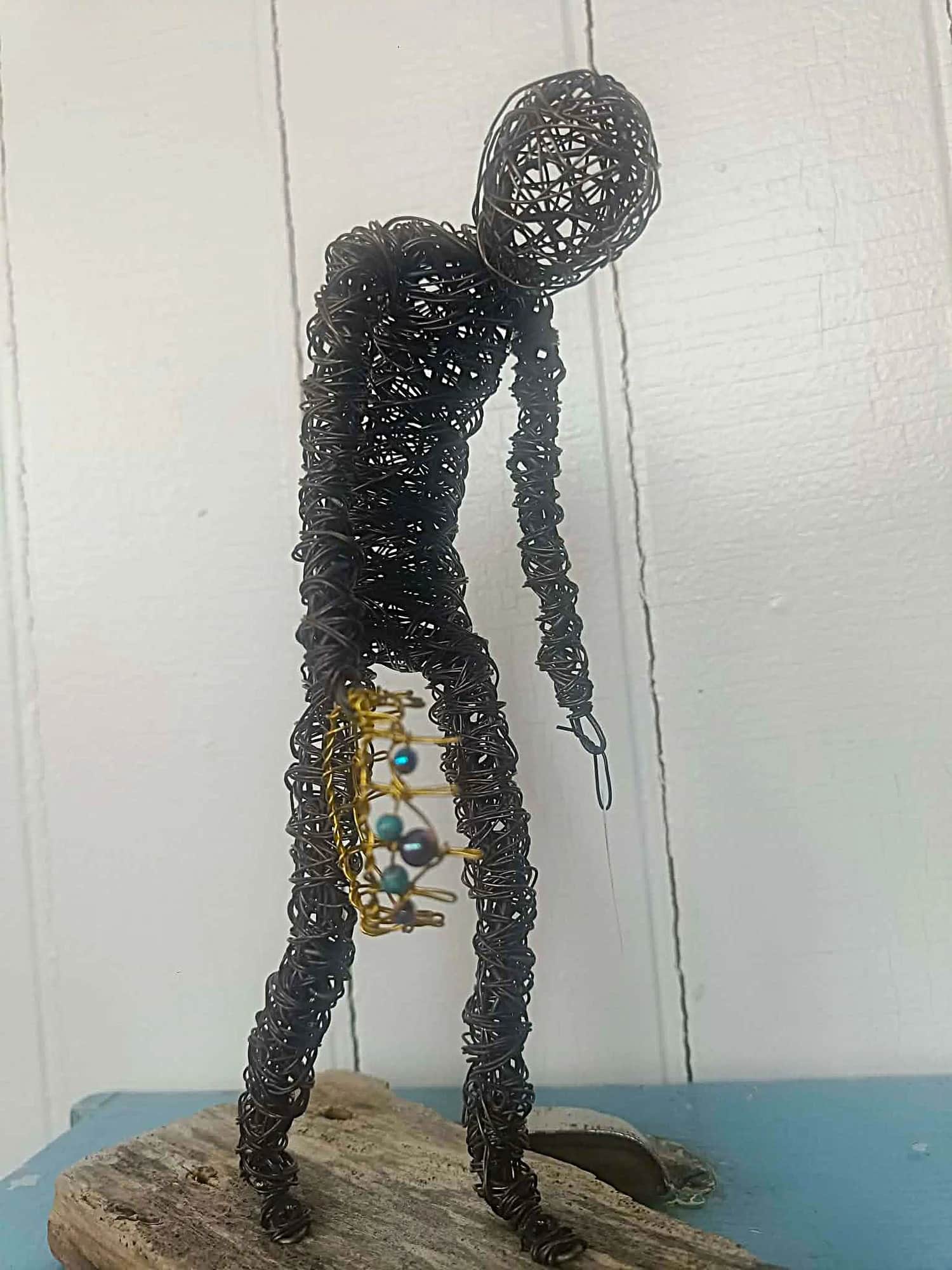 Sjakk Matt - Skulptur av ståltråd
