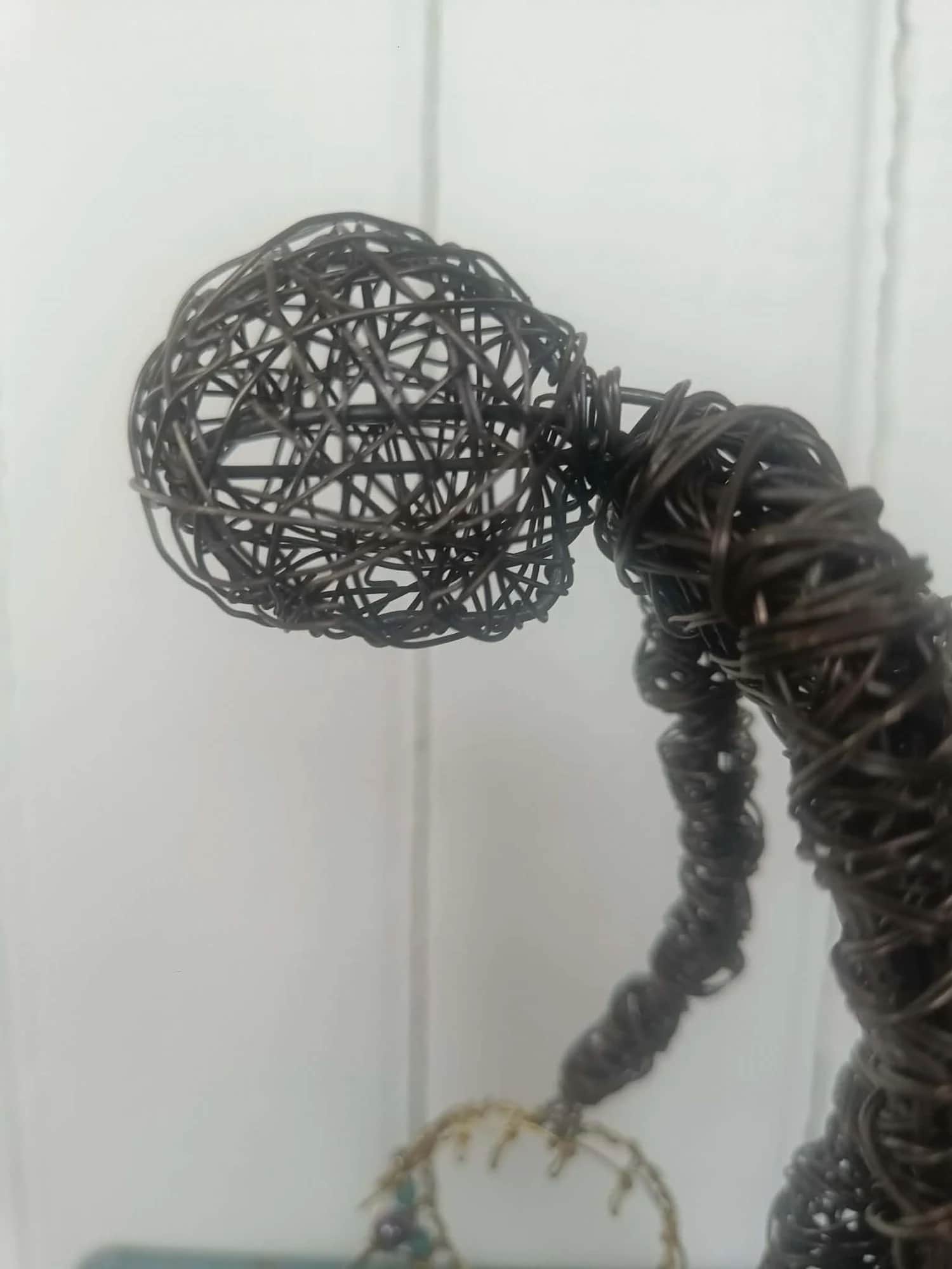 Sjakk Matt - Skulptur av ståltråd