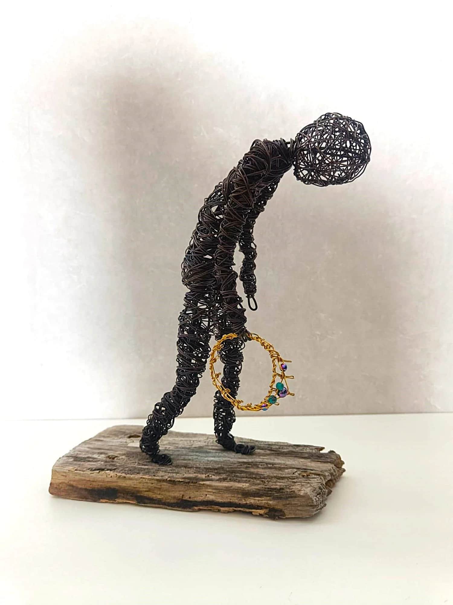 Sjakk Matt - Skulptur av ståltråd