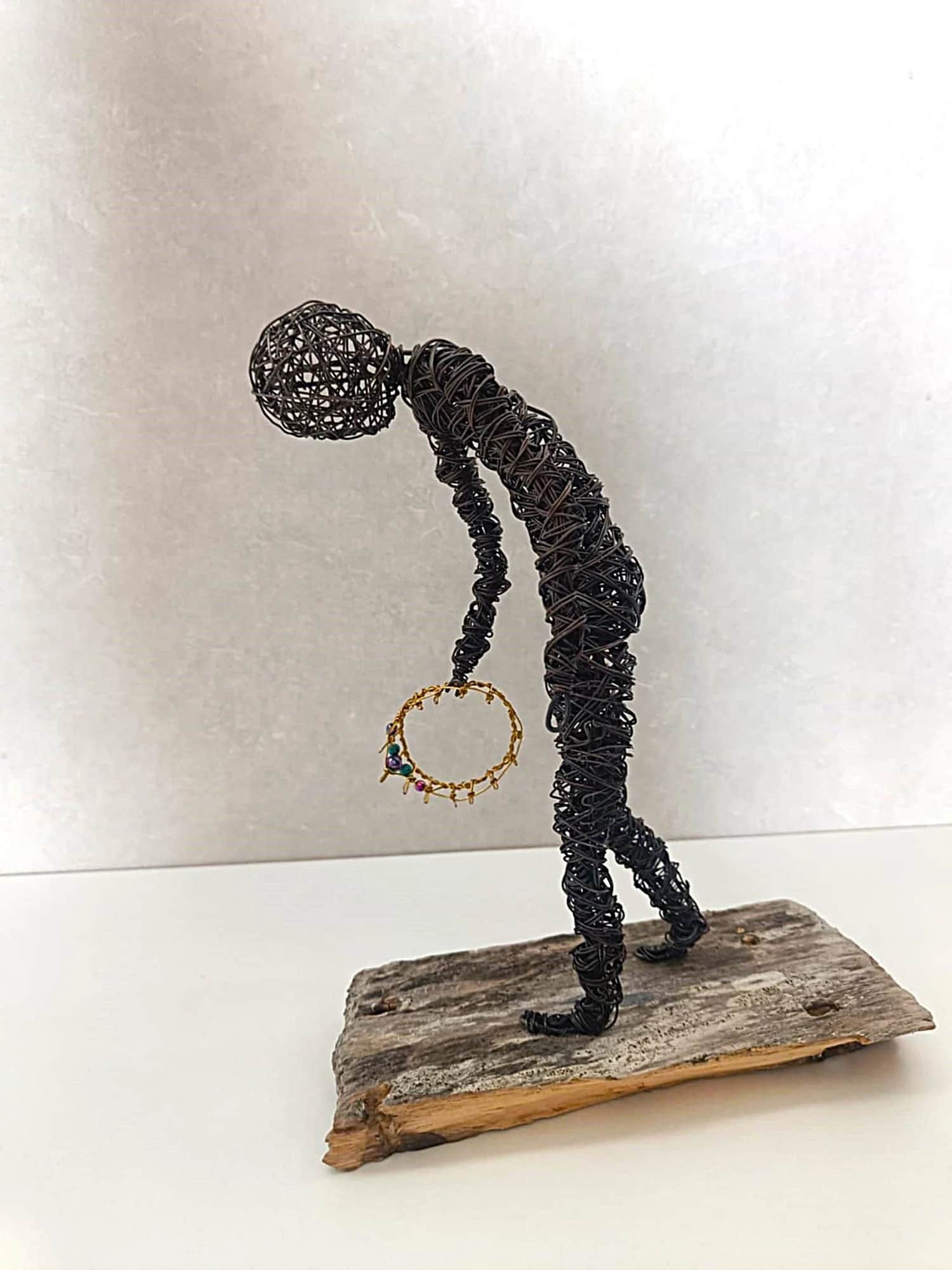 Sjakk Matt - Skulptur av ståltråd